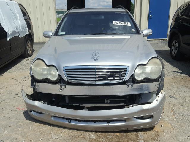 WDBRH61J33F347820 - 2003 MERCEDES-BENZ C 240 SPOR SILVER photo 9