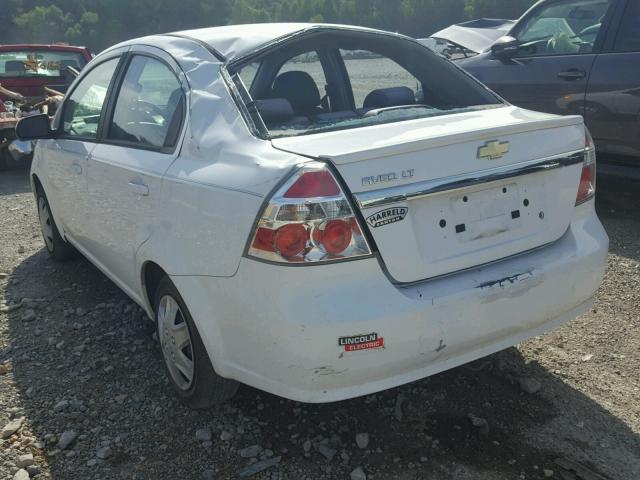 KL1TD5DE8BB184056 - 2011 CHEVROLET AVEO LS WHITE photo 3