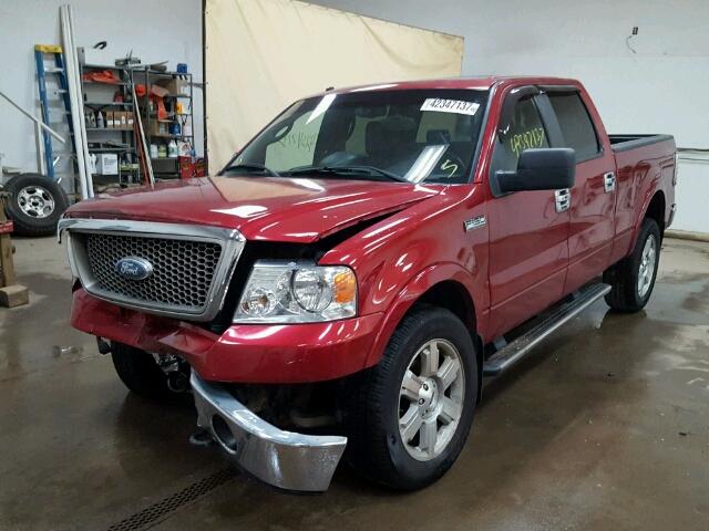 1FTPW14V27FA17382 - 2007 FORD F150 SUPER RED photo 2