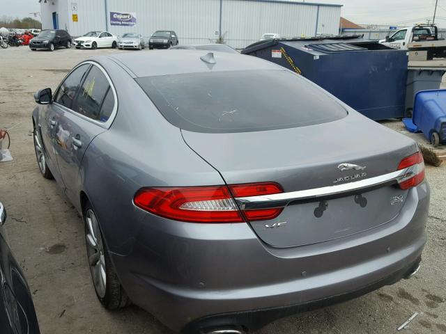 SAJWJ0EF1E8U10224 - 2014 JAGUAR XF GRAY photo 3