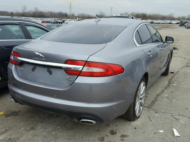 SAJWJ0EF1E8U10224 - 2014 JAGUAR XF GRAY photo 4