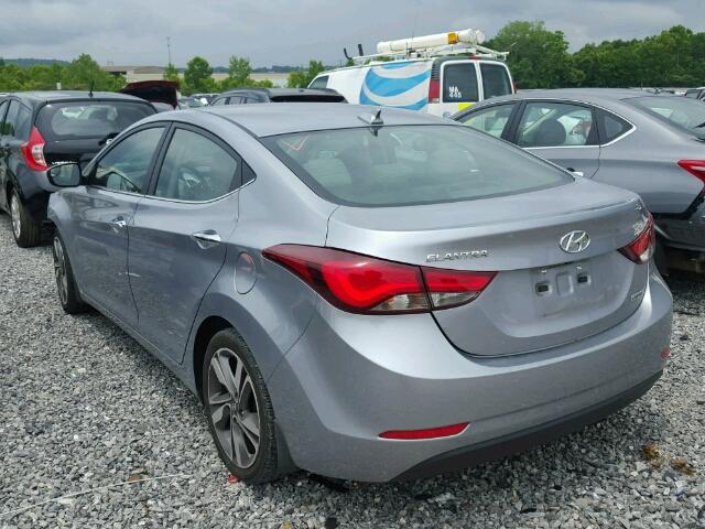 5NPDH4AE6FH604532 - 2015 HYUNDAI ELANTRA SE GRAY photo 3