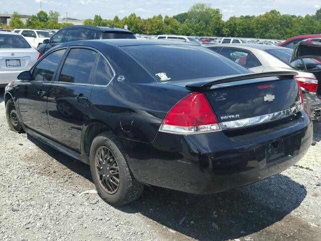 2G1WA5EK6A1111469 - 2010 CHEVROLET IMPALA LS BLACK photo 3