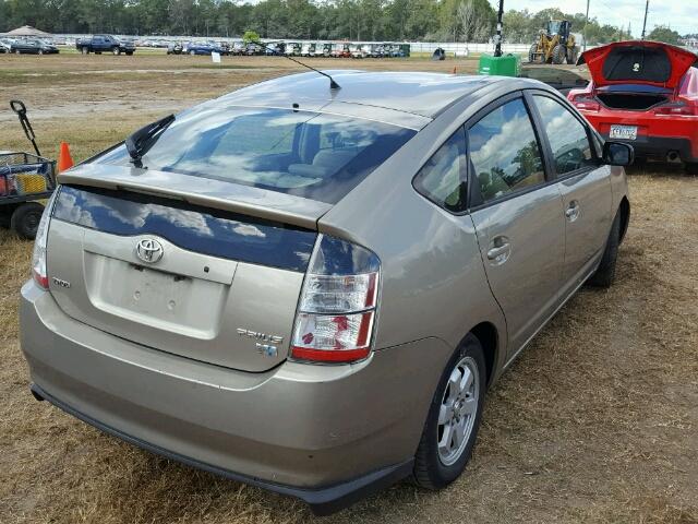 JTDKB20U540070391 - 2004 TOYOTA PRIUS GOLD photo 4