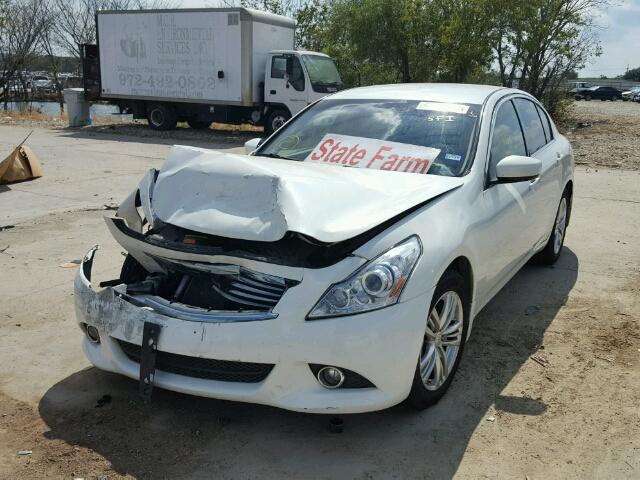 JN1CV6AP2DM302971 - 2013 INFINITI G37 BASE WHITE photo 2