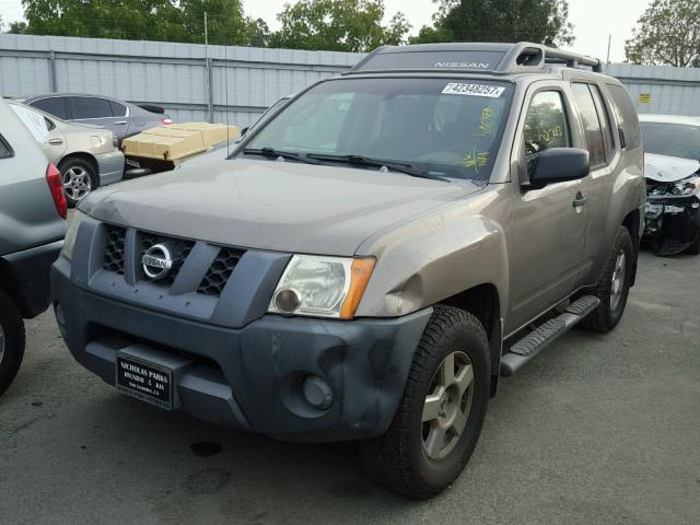 5N1AN08W57C533206 - 2007 NISSAN XTERRA OFF TAN photo 2