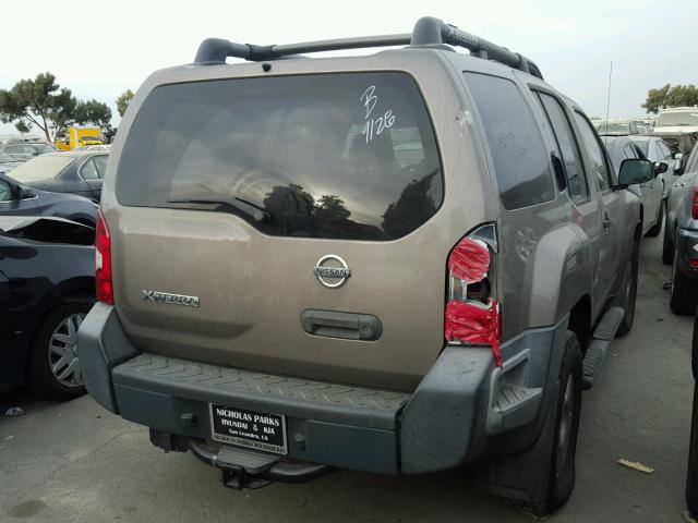 5N1AN08W57C533206 - 2007 NISSAN XTERRA OFF TAN photo 4