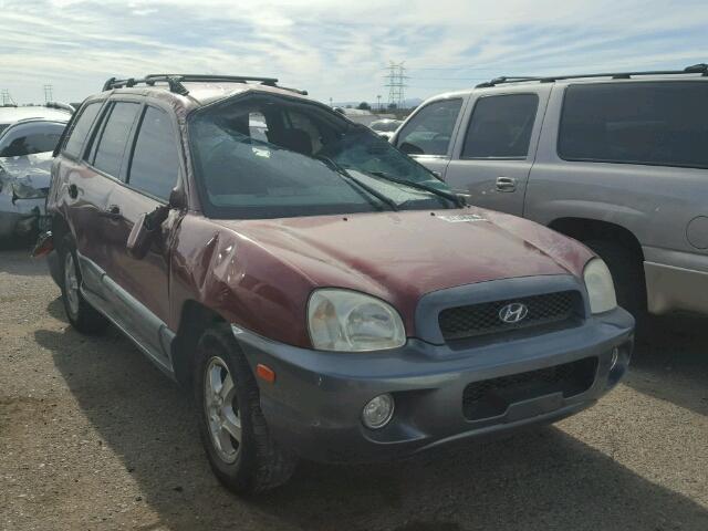 KM8SC13E34U789008 - 2004 HYUNDAI SANTA FE G MAROON photo 1