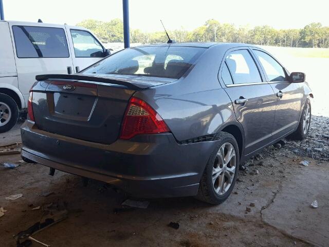 3FAHP0HA5CR217825 - 2012 FORD FUSION GRAY photo 4