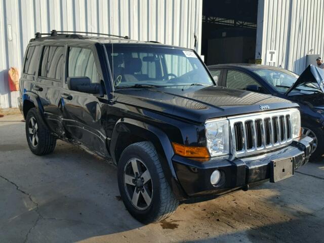 1J8HG48K68C184780 - 2008 JEEP COMMANDER BLACK photo 1