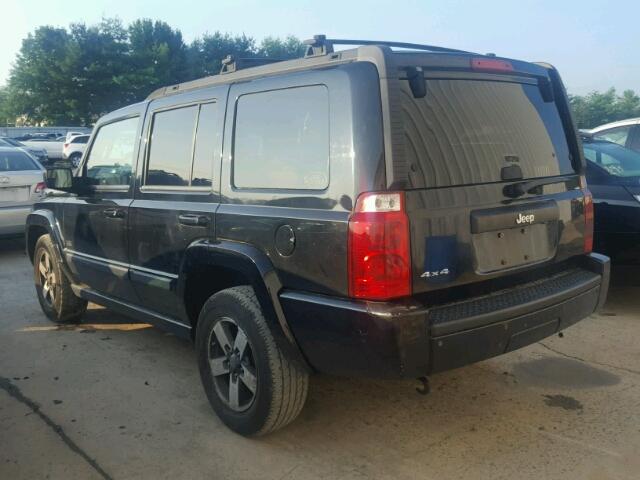 1J8HG48K68C184780 - 2008 JEEP COMMANDER BLACK photo 3
