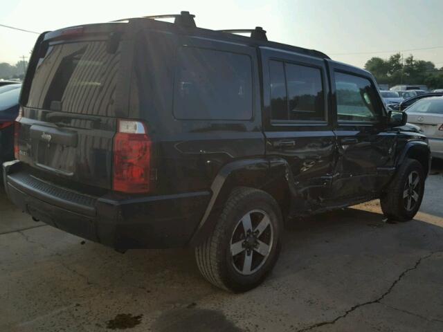 1J8HG48K68C184780 - 2008 JEEP COMMANDER BLACK photo 4