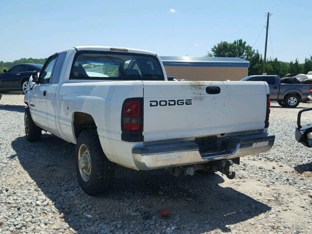 1B7KC23Z91J288036 - 2001 DODGE RAM 2500 WHITE photo 3