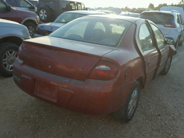 1B3ES56CX5D155431 - 2005 DODGE NEON SXT RED photo 4