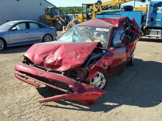 1Y1SK52801Z441185 - 2001 CHEVROLET GEO PRIZM 红色 照片 2