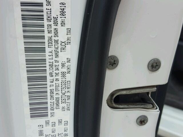 3C6TD4CT5CG311008 - 2012 DODGE RAM 2500 S Ağ foto 10