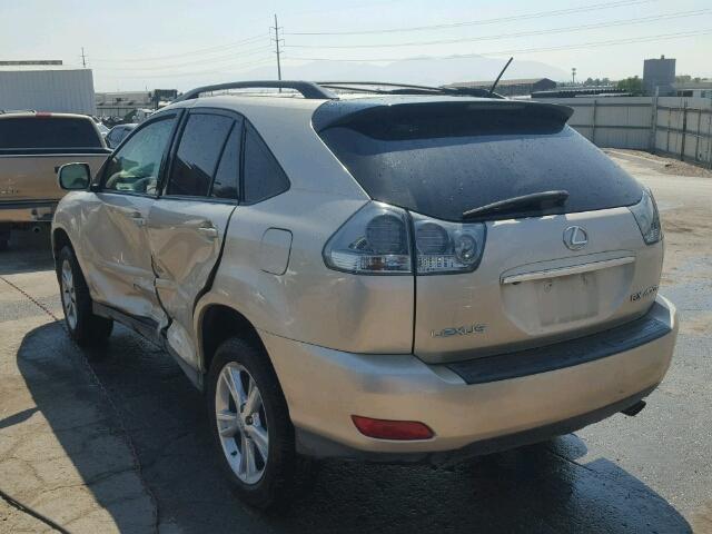 JTJHW31U260018073 - 2006 LEXUS RX 400 BEIGE photo 3