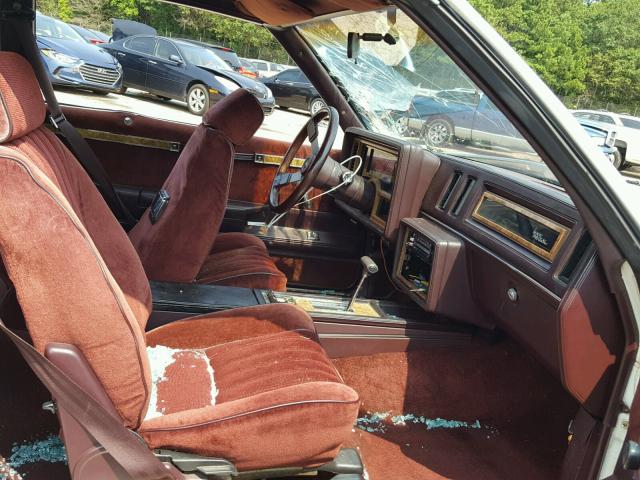 1G4GJ47A5GP454498 - 1986 BUICK REGAL თეთრი ფოტო 5