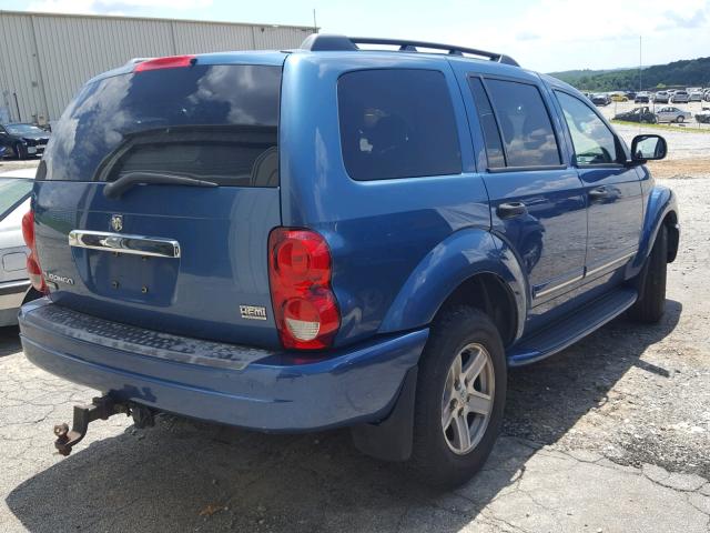 1D4HB58D75F535058 - 2005 DODGE DURANGO LI BLUE photo 4