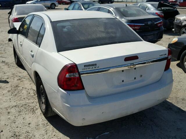 1G1ZS53886F278210 - 2006 CHEVROLET MALIBU LS 白色 照片 3