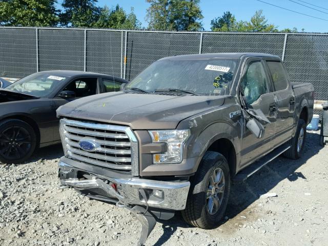 1FTEW1EF1GFB67501 - 2016 FORD F150 SUPER BROWN photo 2