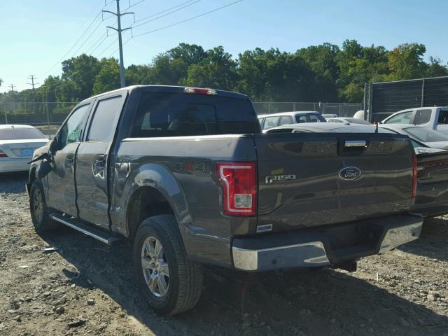 1FTEW1EF1GFB67501 - 2016 FORD F150 SUPER BROWN photo 3