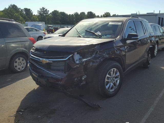 1GNEVGKW6JJ107753 - 2018 CHEVROLET TRAVERSE L MAROON photo 2