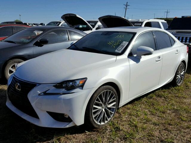 JTHBF1D25F5047205 - 2015 LEXUS IS WHITE photo 2