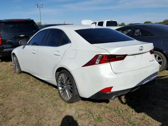 JTHBF1D25F5047205 - 2015 LEXUS IS WHITE photo 3