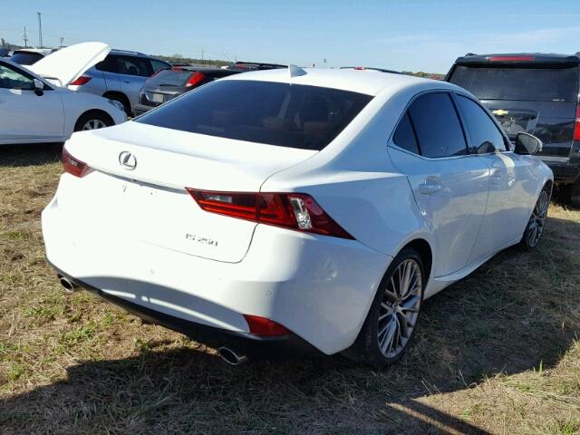 JTHBF1D25F5047205 - 2015 LEXUS IS WHITE photo 4