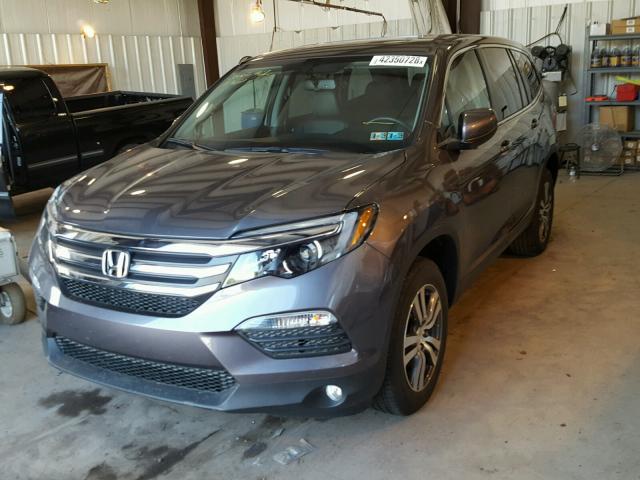 5FNYF6H75HB027178 - 2017 HONDA PILOT EXLN GRAY photo 2