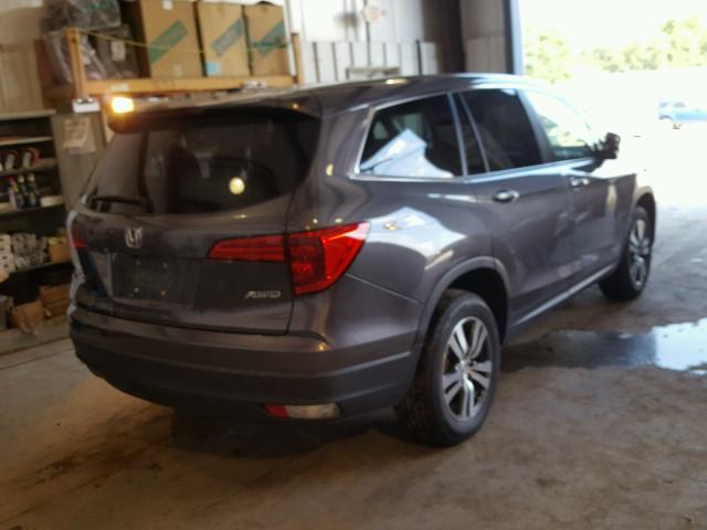 5FNYF6H75HB027178 - 2017 HONDA PILOT EXLN GRAY photo 4