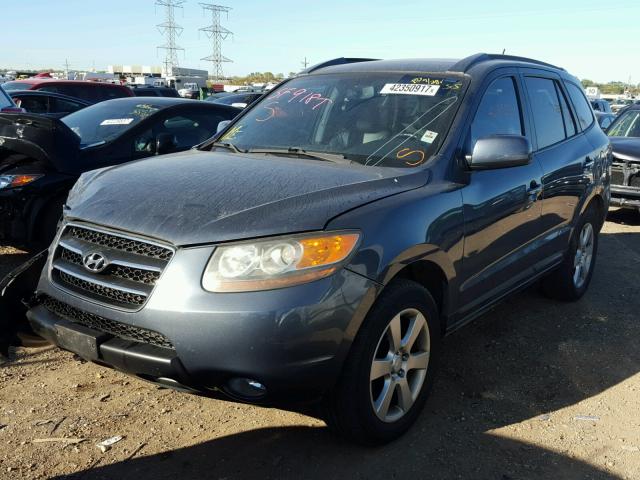 5NMSH13E27H059706 - 2007 HYUNDAI SANTA FE S BLUE photo 2