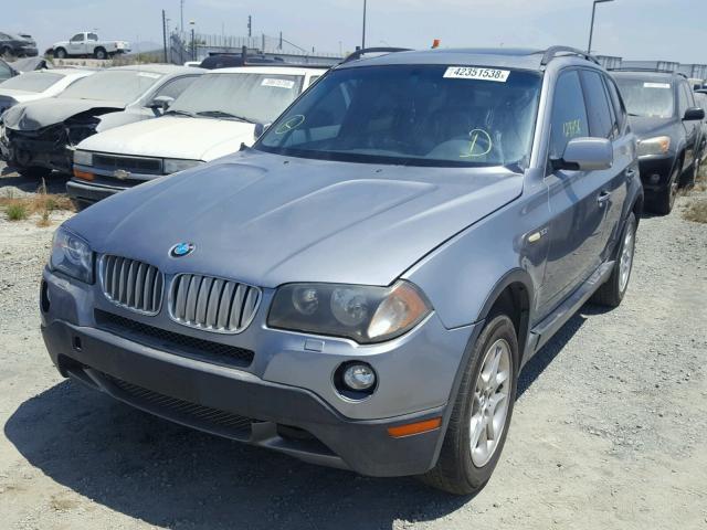 WBXPA73404WC39303 - 2004 BMW X3 2.5I GRAY photo 2