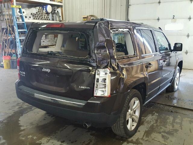 1C4NJRCB7ED700893 - 2014 JEEP PATRIOT LI BROWN photo 4