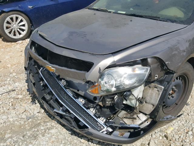 1G1ZA5EU7CF168466 - 2012 CHEVROLET MALIBU LS თაფლისფერი ფოტო 9