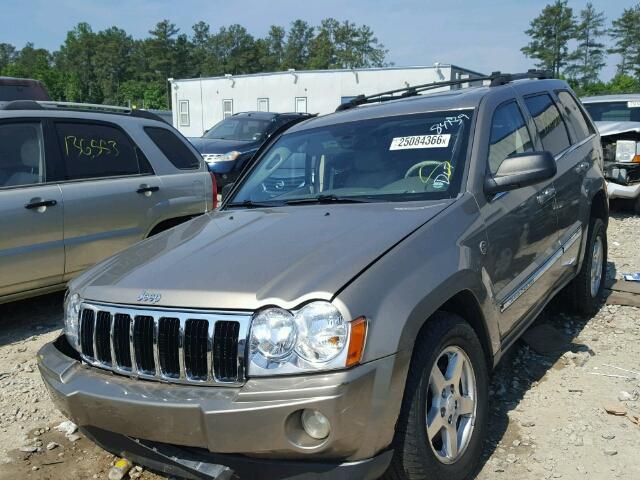 1J4HR58235C595390 - 2005 JEEP GRAND CHER BURGUNDY photo 2