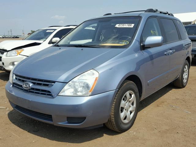 KNDMB133186206587 - 2008 KIA SEDONA BLUE photo 2