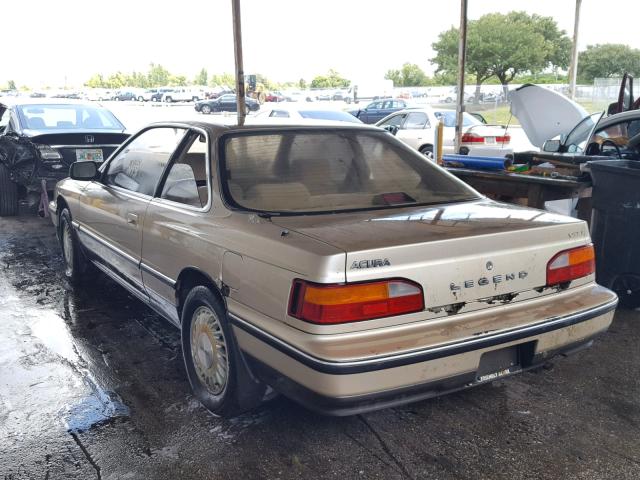 JH4KA3157KC010736 - 1989 ACURA LEGEND LC TAN photo 3