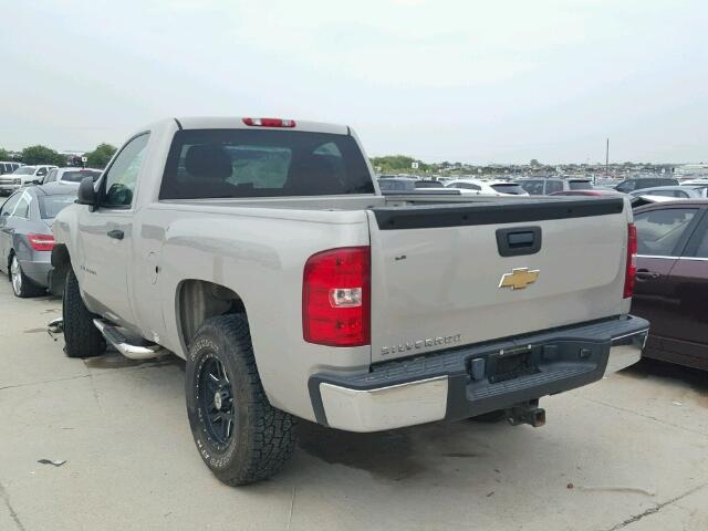 1GCEC14C38Z109745 - 2008 CHEVROLET SILVERADO GRAY photo 3