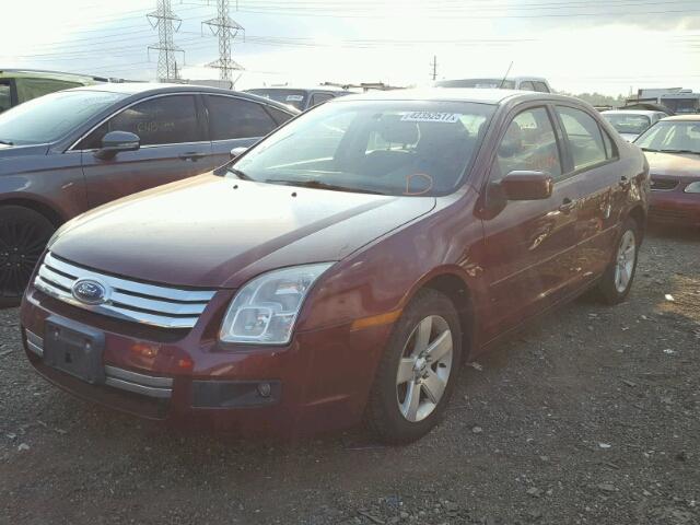 3FAHP071X7R126539 - 2007 FORD FUSION MAROON photo 2