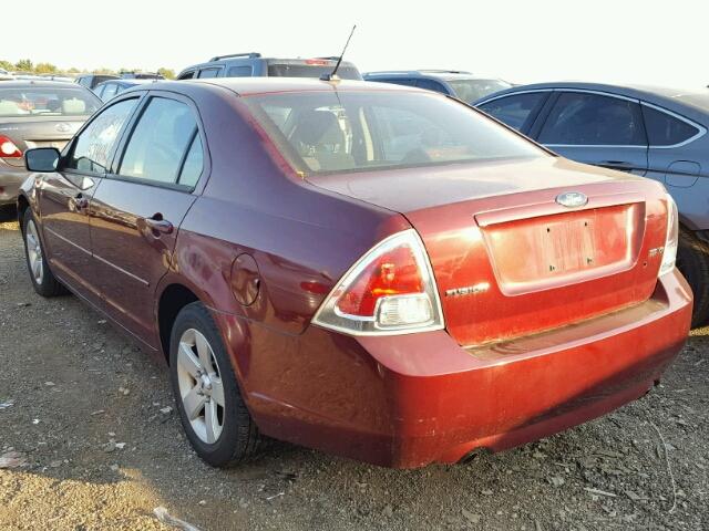 3FAHP071X7R126539 - 2007 FORD FUSION MAROON photo 3