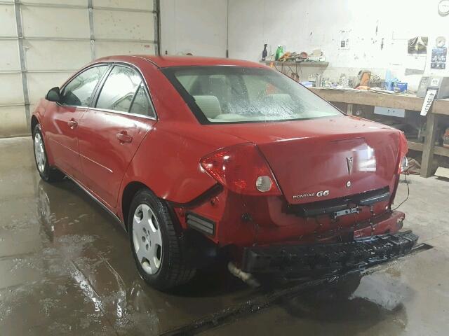 1G2ZF55B964207313 - 2006 PONTIAC G6 RED photo 3