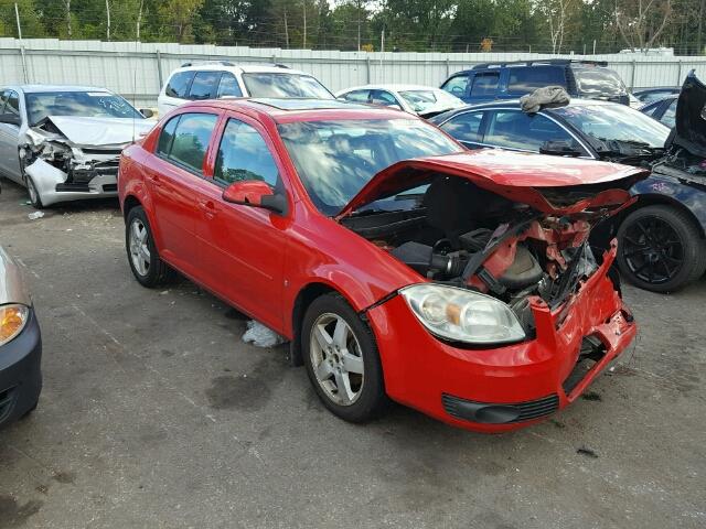 1G1AL58F487252332 - 2008 CHEVROLET COBALT RED photo 1