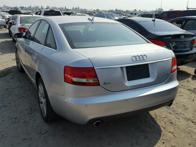 WAUDL94F55N118189 - 2005 AUDI A6 4.2 QUA SILVER photo 3