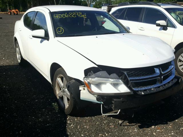 1B3BD1FB5BN577030 - 2011 DODGE AVENGER MA WHITE photo 1