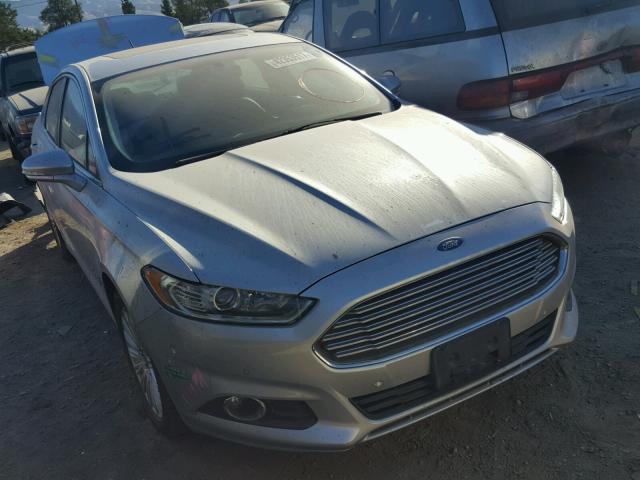 3FA6P0PU9DR332254 - 2013 FORD FUSION SE SILVER photo 1