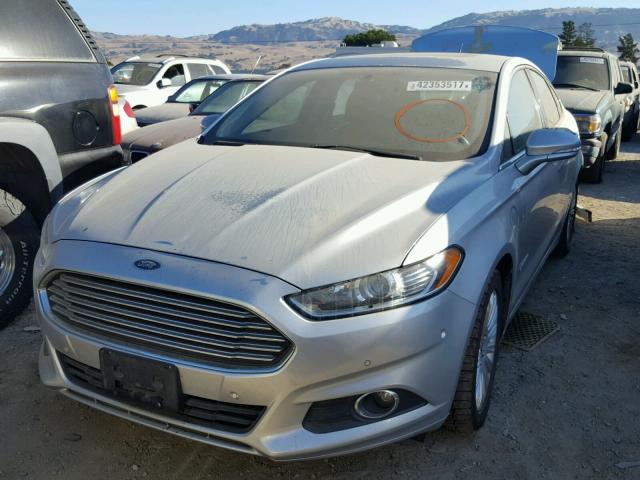 3FA6P0PU9DR332254 - 2013 FORD FUSION SE SILVER photo 2