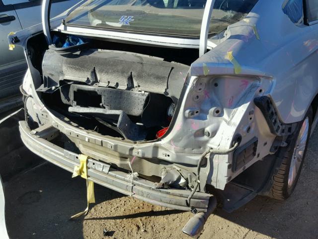 3FA6P0PU9DR332254 - 2013 FORD FUSION SE SILVER photo 9