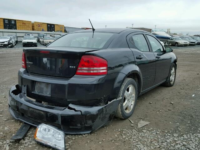 1B3LC56K98N637317 - 2008 DODGE AVENGER SX BLUE photo 4